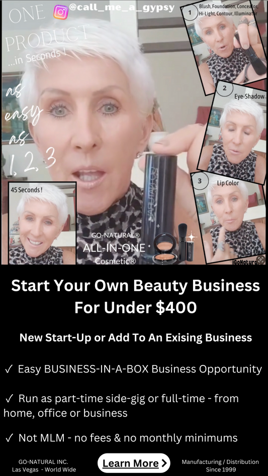 GO NATURAL ALL IN ONE Cosmetic business opportunity wholesale