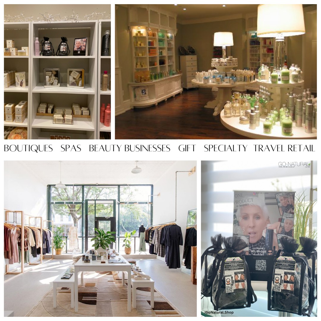 GO NATURAL WHOLESALE EXCLUSIVE SPECIALTY RETAIL BEAUTY BUSINESSES SPAS BOUTIQUES TRAVEL RETAIL GIFT SHOPS LAS VEGAS USA