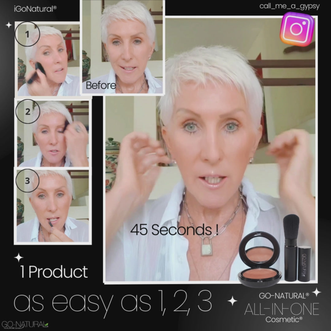 GO NATURAL BEFORE AND AFTER LIVE DEMO - 45 SECONDS - ITS THAT EASY