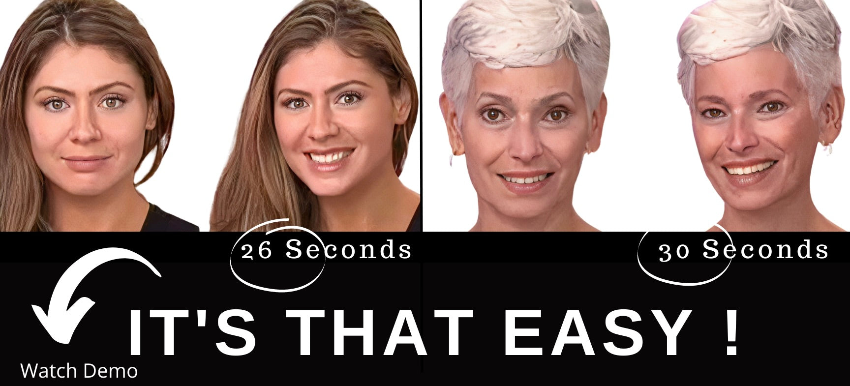 Load video: Quick Demos ~ 26 Seconds ~ 30 Seconds ... extraordinary results !