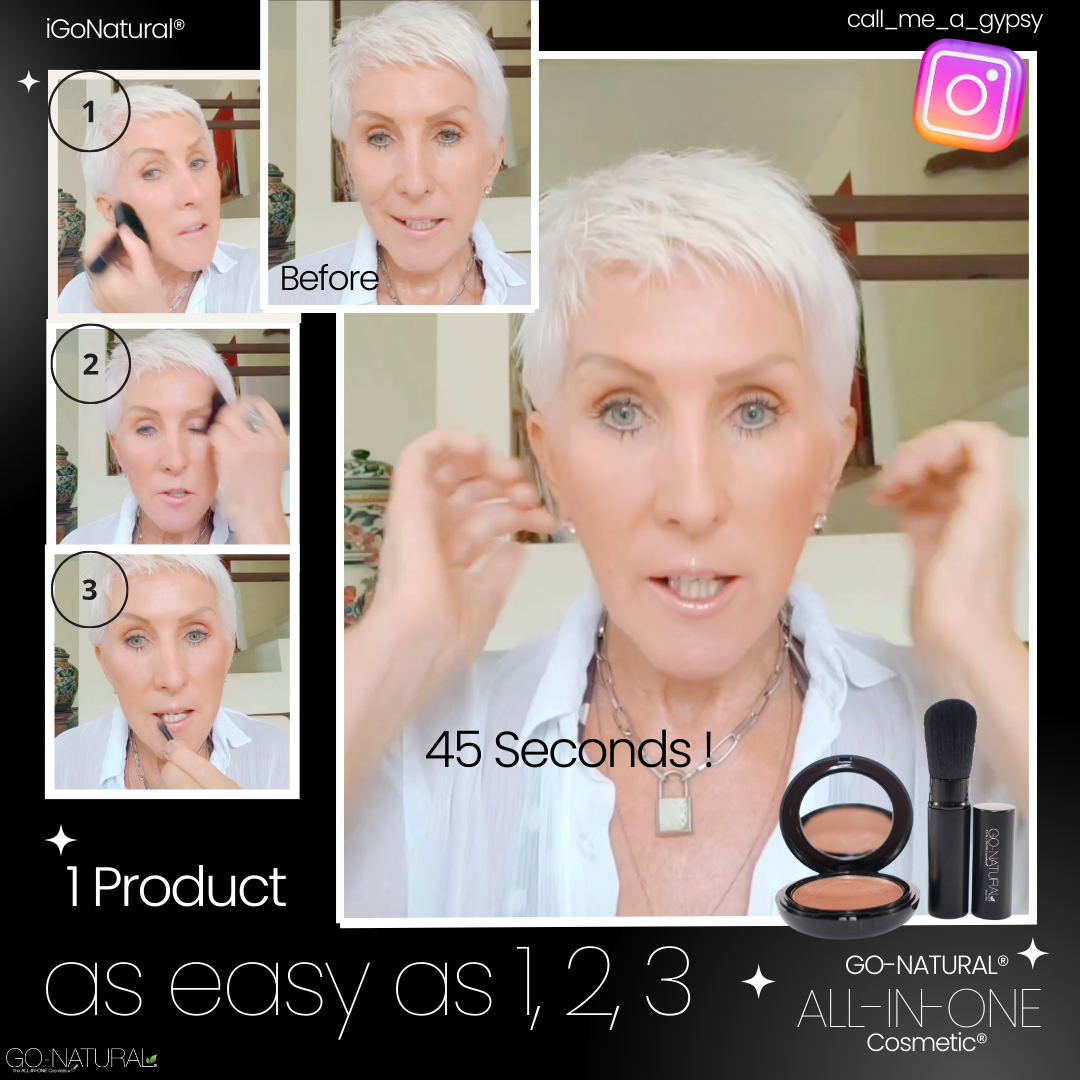 1 PRODUCT AS EASY AS 1,2,3 - GO_NATURAL_THE_ALL_IN_ONE_COSMETIC_-_BEFORE_AFTER_45 SECONDS