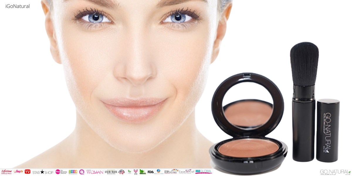 How To apply Go-Natural All-In-One Powder Cosmetic Makeup 