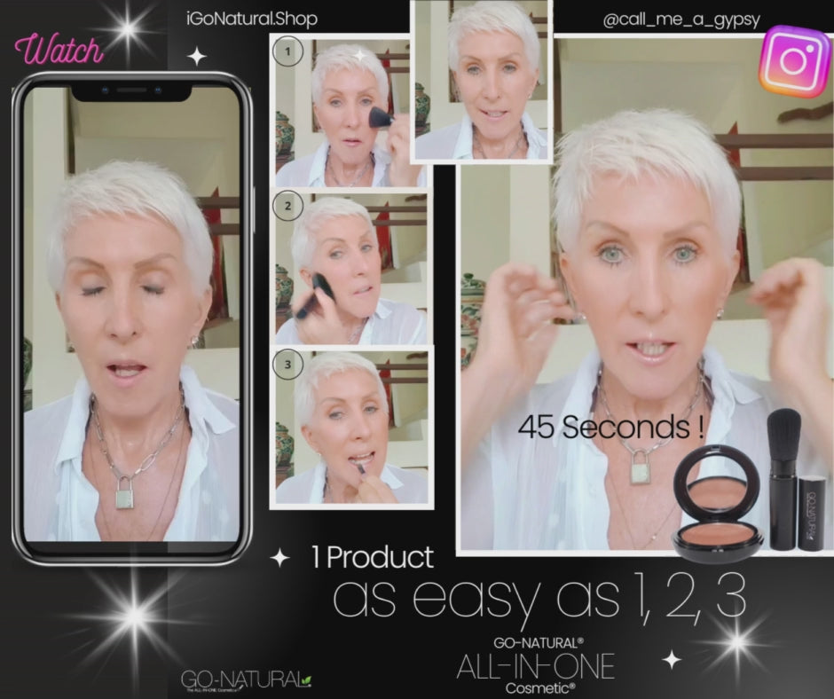 YES … it’s that easy ! WATCH Our Instagram 50 Plus Beauty Brand Ambassador - The classy & beautiful @call_me_a_gypsy ONE Product … 45 Seconds ! … as easy as 1, 2, 3 Yes, … it’s that easy ! * SPECIAL PROMOTION ON NOW * Use Sheila’s Promo Discount Code at Checkout