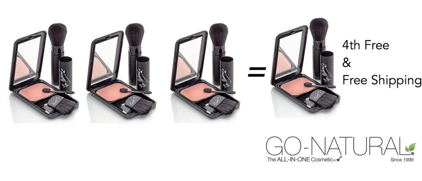 Buy 3 for 4th Free & Free Shipping - GO-NATURAL® ALL-IN-ONE Cosmetic® 1-Shade Multi-Use "Magic Powder" ™ 